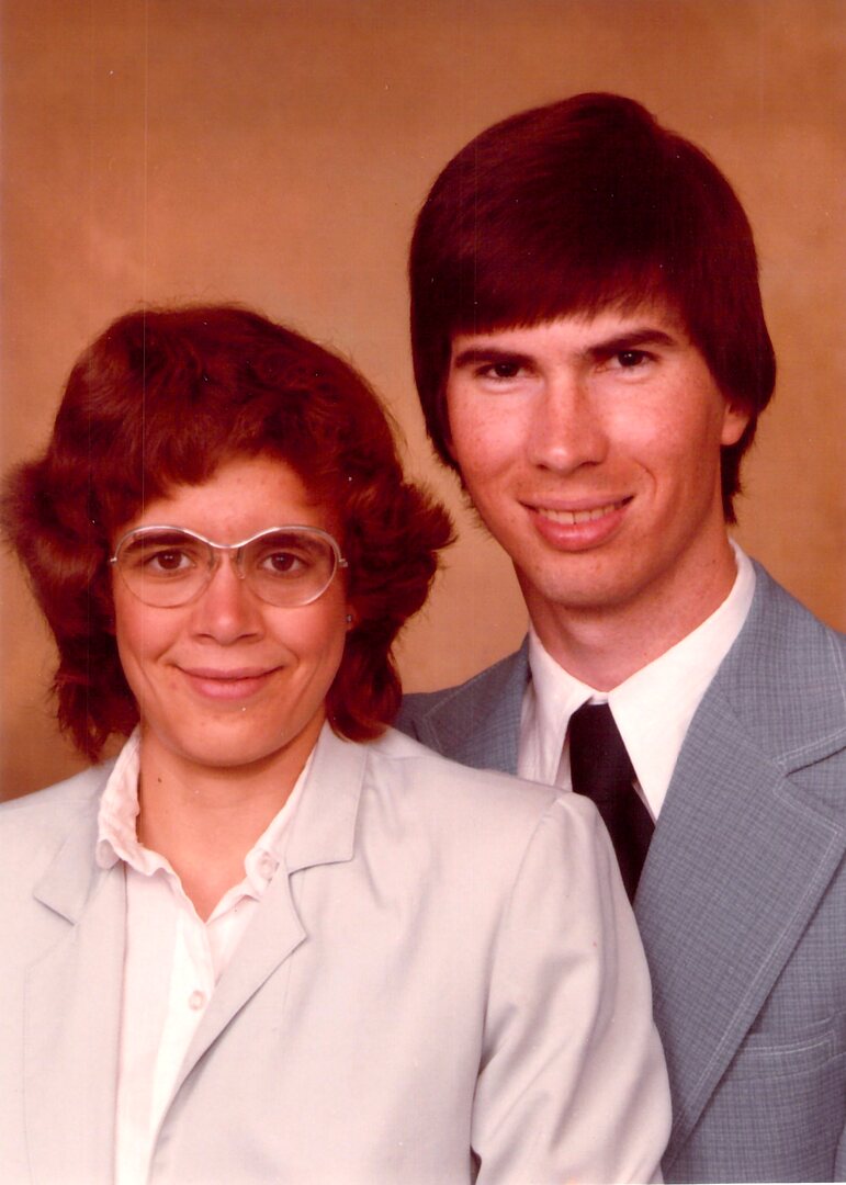 Portrait of Wesley Elsberry and Diane Blackwood from 1984